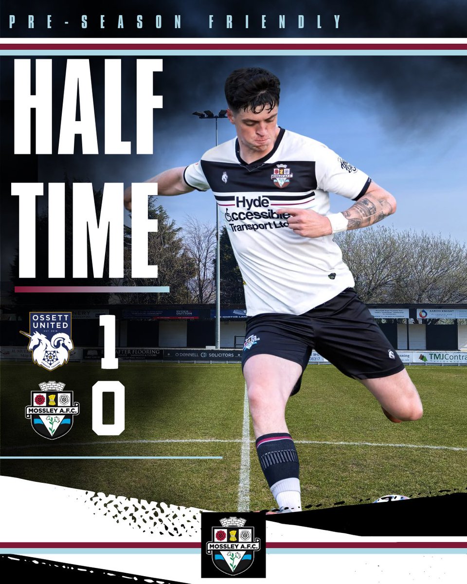 MossleyAFC's tweet photo. The hosts lead at the break here

⚪️⚫️ https://t.co/OkwB7iKJa3