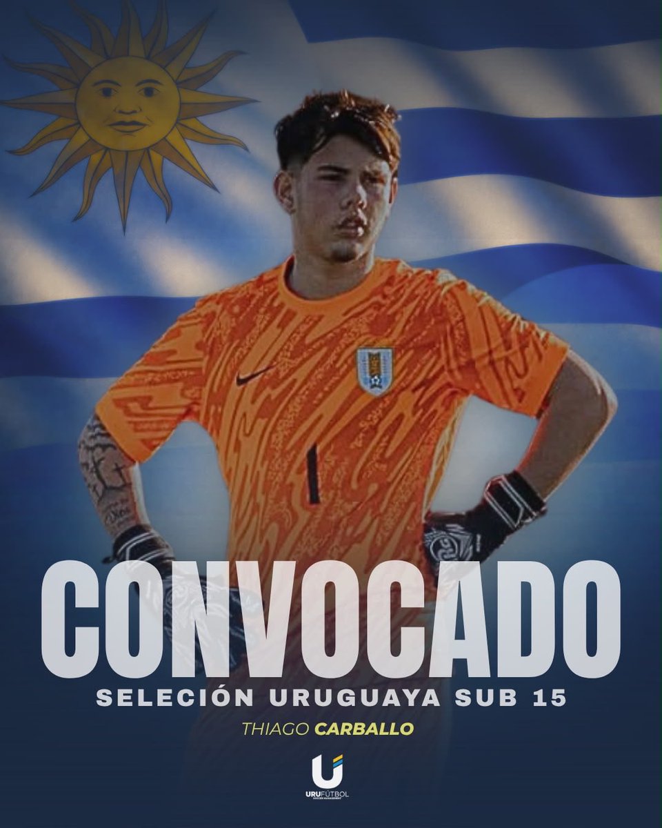 uretadaniel's tweet photo. Thiago Carballo (@thiaguitoooo_29 ) en  Sub-15 con AUF | Selección Uruguaya preparando para el sudamericano ¡Felicitaciones! https://t.co/BccyvfbZ8i