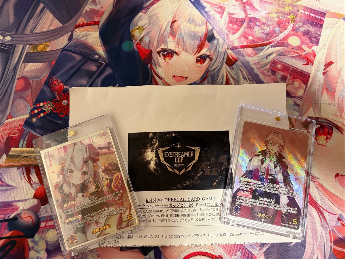 orca_holoca's tweet photo. エクストリーマーカップエリア予選関西
Aブロック優勝のお嬢です
1回戦 AZKi 〇
2回戦 AZKi 〇
3回戦 クロニー 〇
4回戦 ござる 〇
予選1位通過
トナメ
1回戦 クロニー(再戦) 〇
準決 AZKi 〇
決勝 ハコリズ 〇
負け無しの最強の山でした https://t.co/UH2dROCXhO