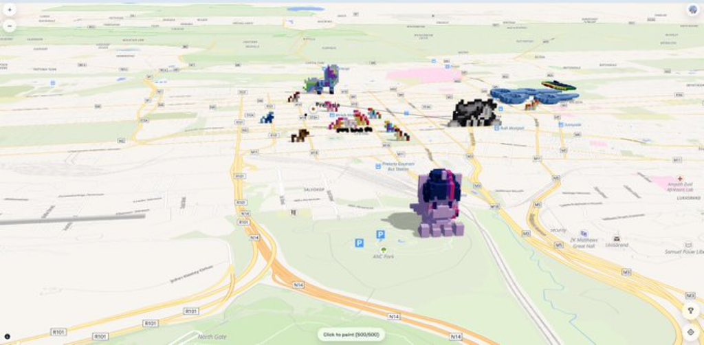 dennissetomala's tweet photo. They just made a 3D version of wplace from reddit

it's called "3place"

the goal is to let communities build giant 3D memes together while asking for donations to support artists

https://t.co/QuhmeEm7qf https://t.co/SLIFgNmAyd