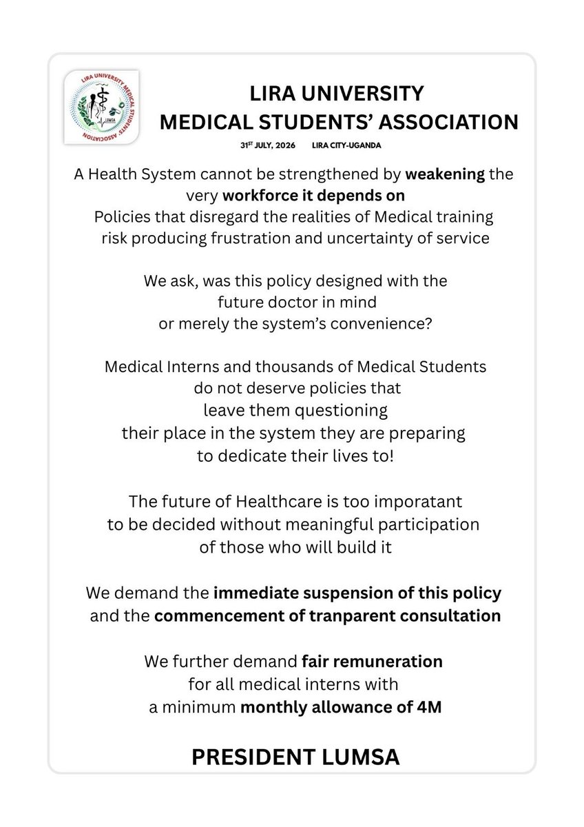 LUMSA_Lira's tweet photo. We stand with all medical  interns https://t.co/dx2j4ne9wh