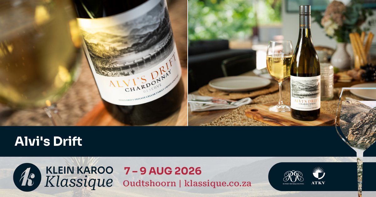 kkarooklassique's tweet photo. Raise a glass with Alvi’s Drift at @kkarooklassique! Discover a carefully curated selection of award-winning wines, from the fresh and vibrant Signature Range to the characterful 221 Range and the elegant, barrel-aged Reserve Range: https://t.co/p4RQ2chQ7B https://t.co/eDed1HaFGj