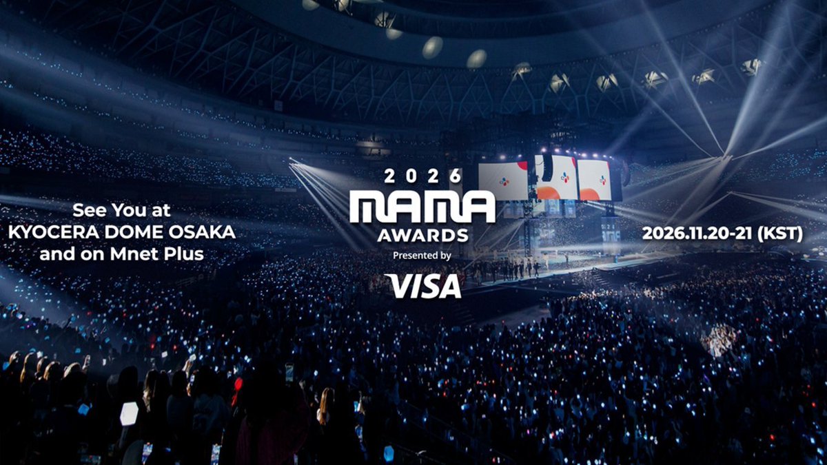 MamaAward_Japan's tweet photo. 【チケットプレゼントキャンペーン】

2026 MAMA AWARDS に友達1人と一緒に参加しよう！ 🎉
抽選でチケットをプレゼント 🎁

応募方法👇
1️⃣ このアカウントをフォロー
2️⃣ いいね＆RT

⏰ 応募締切 : 2026年11月15日

#MAMAAWARDS #2026MAMAAwards #MAMA2026 https://t.co/d3DCFod0X0