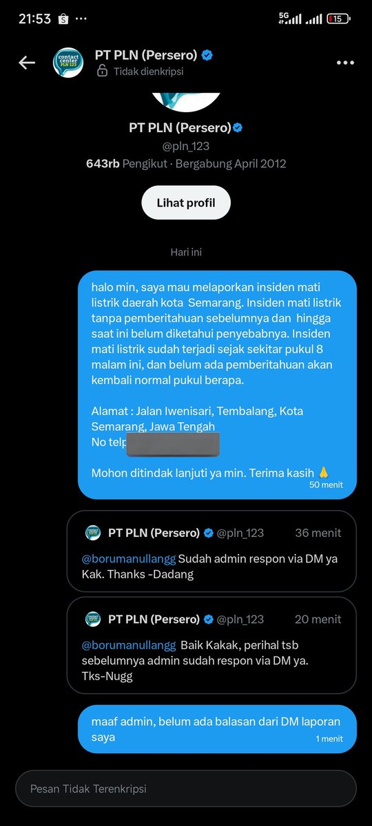 borumanullangg's tweet photo. @pln_123 ????? @pln_123 https://t.co/woGpZrf6Mj