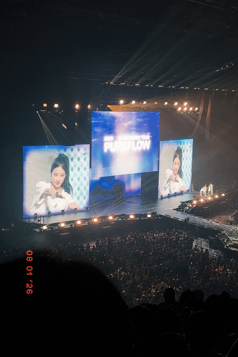 FIMs_zuha's tweet photo. 先週のILLITに続き2週連続でライブでした
私の今夏のライブ参戦は今回にて終了。月末に渡韓を控えているのでそれまでに夏季課題を終わらせようと思います✏️
来年は受験なので今回が最後かなーとか思いつつ最高に楽しめました！チェウォンリダHBD🎂

#LE_SSERAFIM 
#PUREFLOW_IN_JAPAN https://t.co/iX1anSm8cc