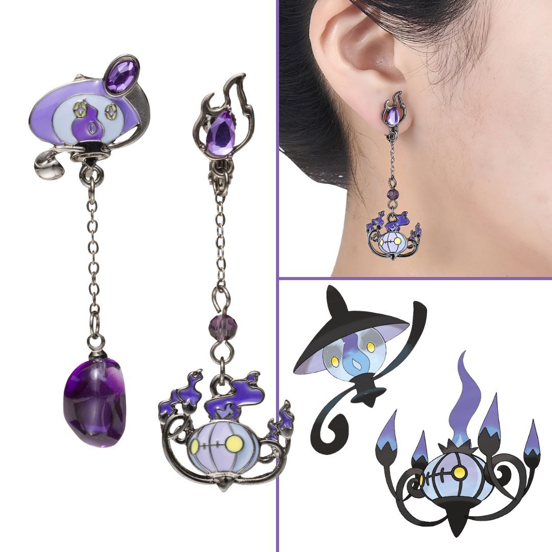 mecchaJP's tweet photo. 🕯️👻 Lampent &amp; Chandelure Bring a Ghostly Glow to Your Style 💜 

#Pokemon #Lampent #Chandelure #Halloween https://t.co/chyCIGFCfo