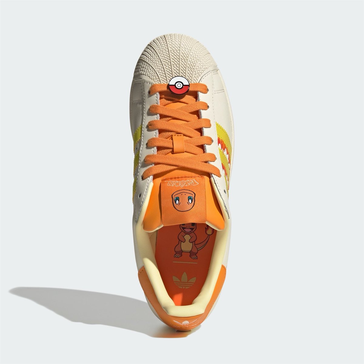 Ovrnundr's tweet photo. Pokémon x adidas Superstar “Charmander” 🔥 

OFFICIAL IMAGES

• Holiday 2026 https://t.co/G8KvvBcyrb