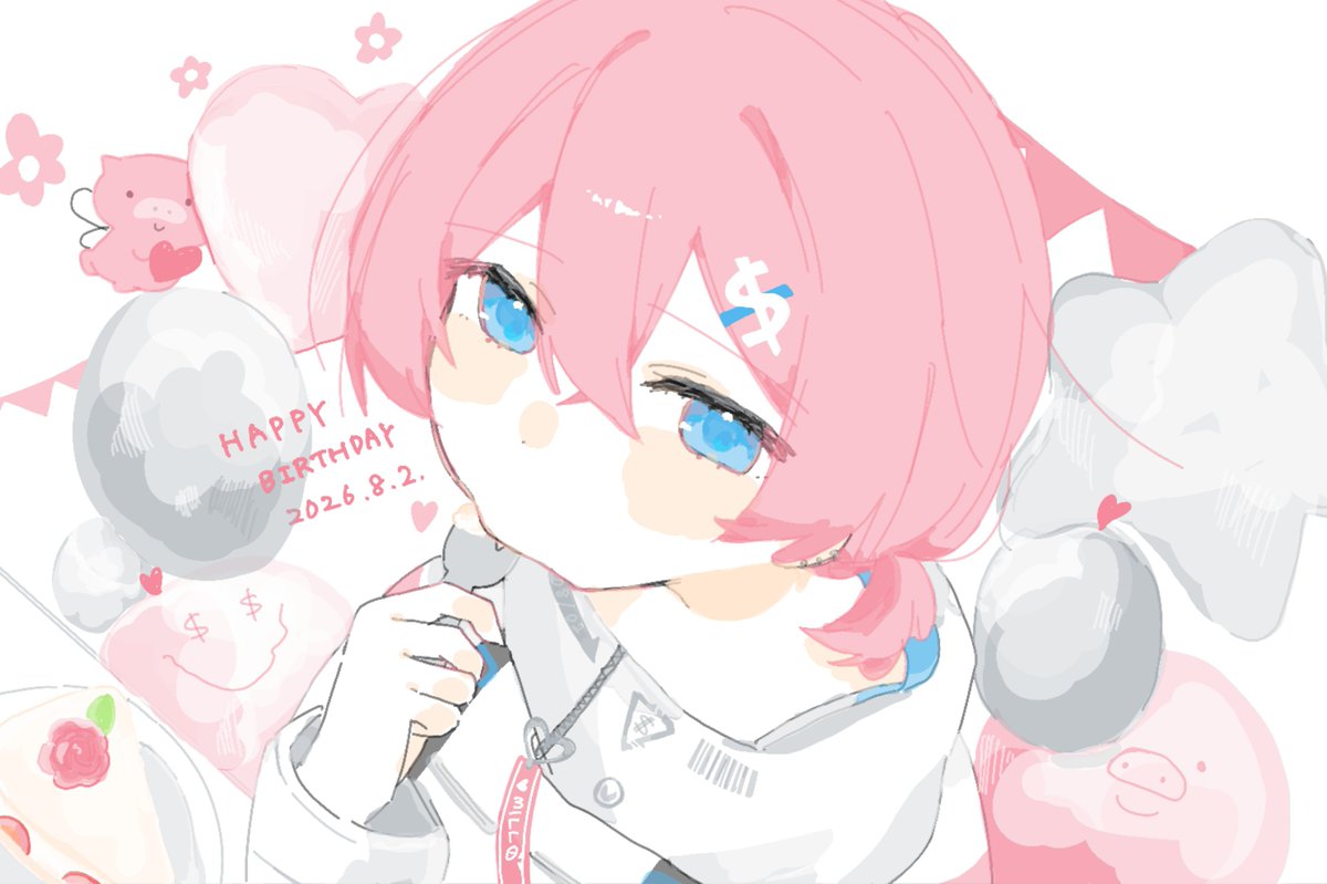 yohaku2525o2hi's tweet photo. HAPPY BIRTHDAY けちゃくん🐷🩷️

いつも素敵な歌声を届けてくれてありがとう！これからもずっと大好きです︎💕︎︎

 #けちゃ誕生祭2026  #けちゃあーと https://t.co/XIRoBZ9sYE