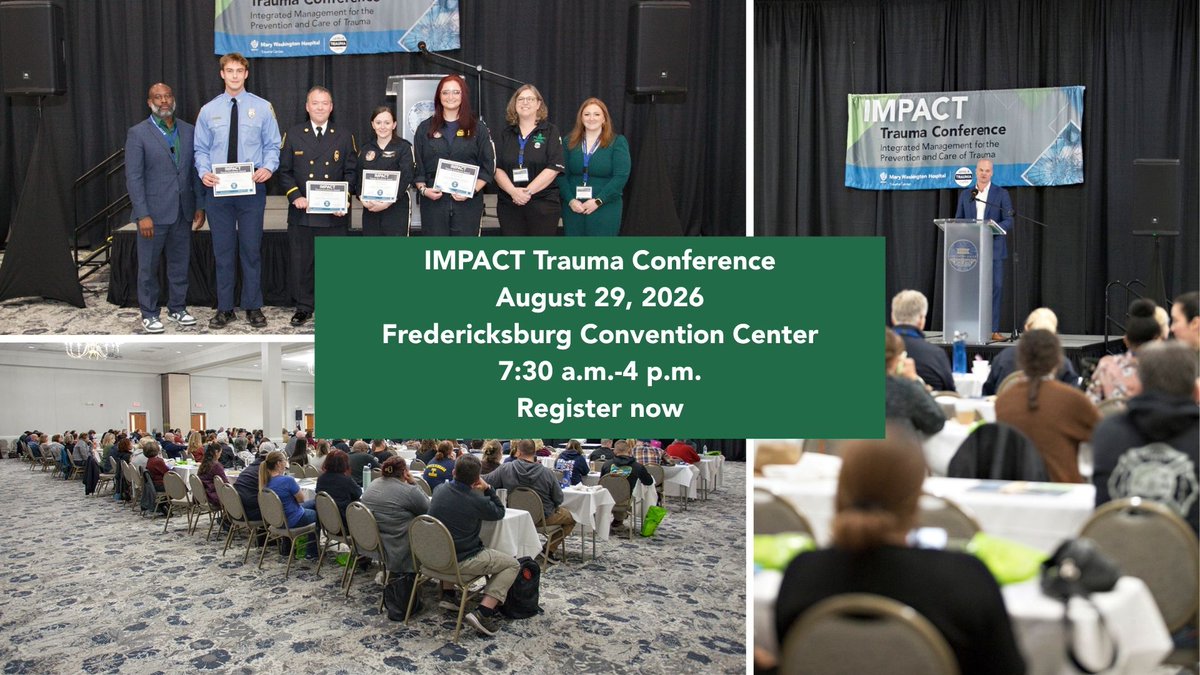 MWHCConnection's tweet photo. Registration is open for the second annual IMPACT Trauma Conference on August 29. Get ready for a day packed with trauma education, hands-on learning and connection with regional EMS providers, ED nurses and clinical professionals. 
Register here >> https://t.co/YUvMVcHniJ https://t.co/sN7WQtZsYI