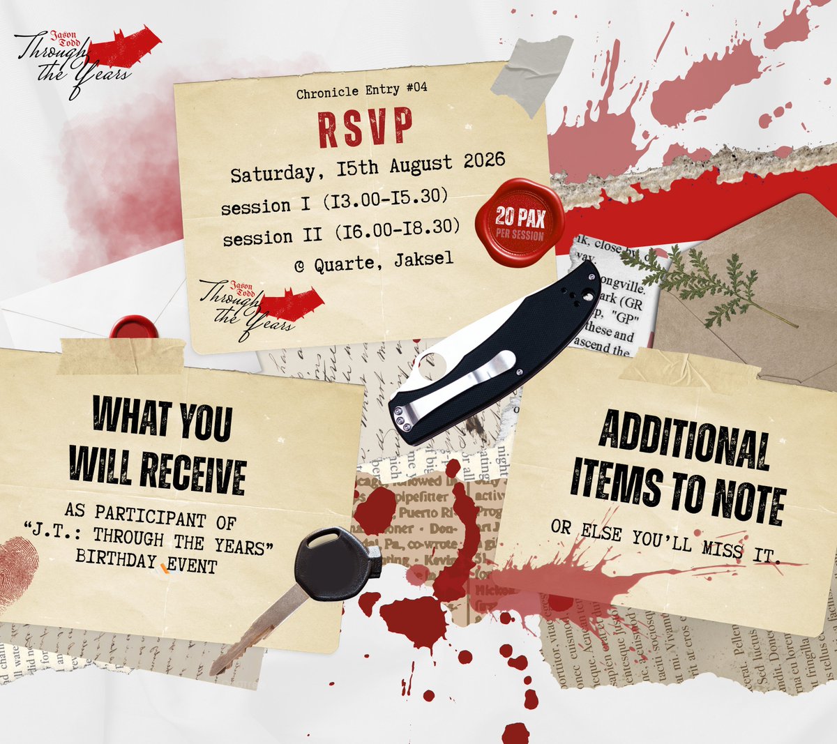 JasonTodd_ID's tweet photo. One day. One Archive. One celebration.

Join us on 15 August 2026 as we celebrate every chapter of Jason Todd's journey together.

We'd love to have you with us and bring another chapter of Jason Todd's story to life.

RSVP now and see you soon!
🔗https://t.co/5aq9TH1bJB https://t.co/xBbhYUiClp