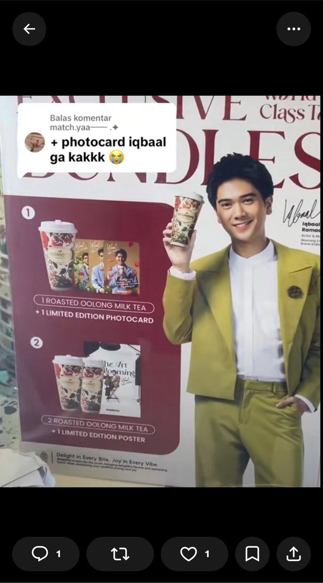 assayslove's tweet photo. @jeyisaturn @iqbaale rumornya iyaaa🥹 https://t.co/TzofwjIVfU