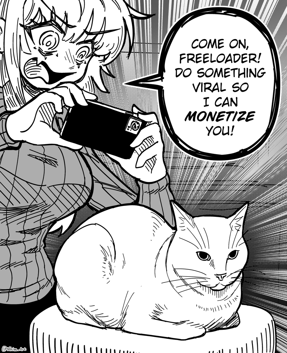 Nhim_Art's tweet photo. Freeloader. https://t.co/DmfIar9l00