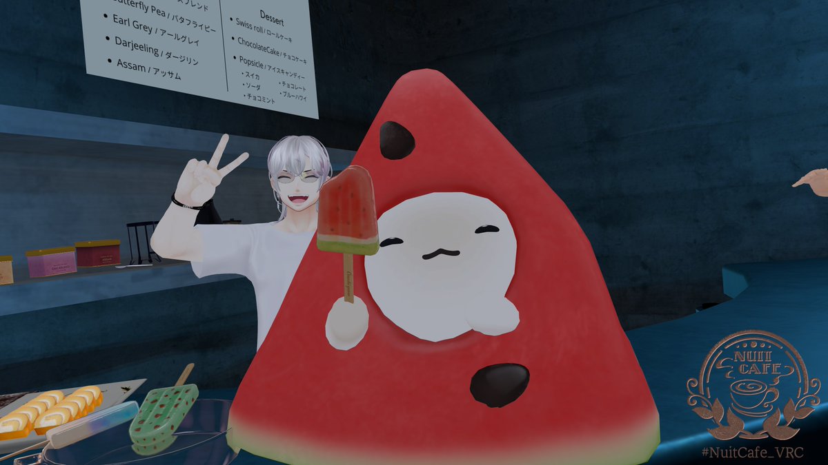 momoch1_vrc's tweet photo. そのあとの #NuitCafe_VRC 
夏をしてきた https://t.co/dvAfzPvMKu