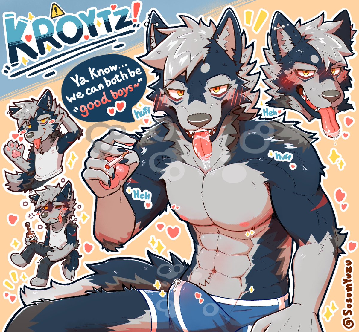 SosomYuzu's tweet photo. CM for @Kroytz 🐺👅💙 https://t.co/0vZlAOkkrn