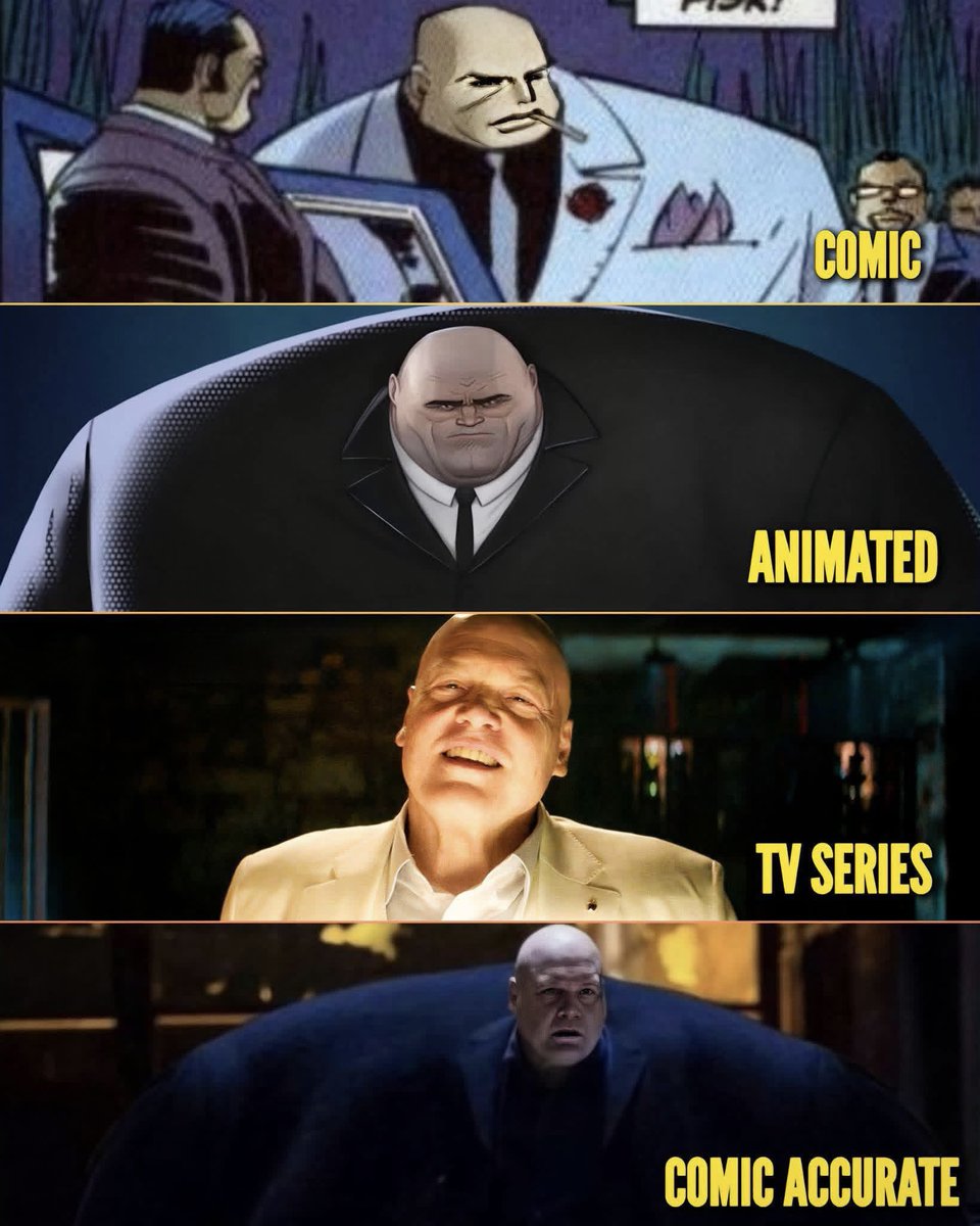 Sophiageorgex's tweet photo. Marvel fans, which Kingpin design is the GOAT? https://t.co/mZ50T26sgI