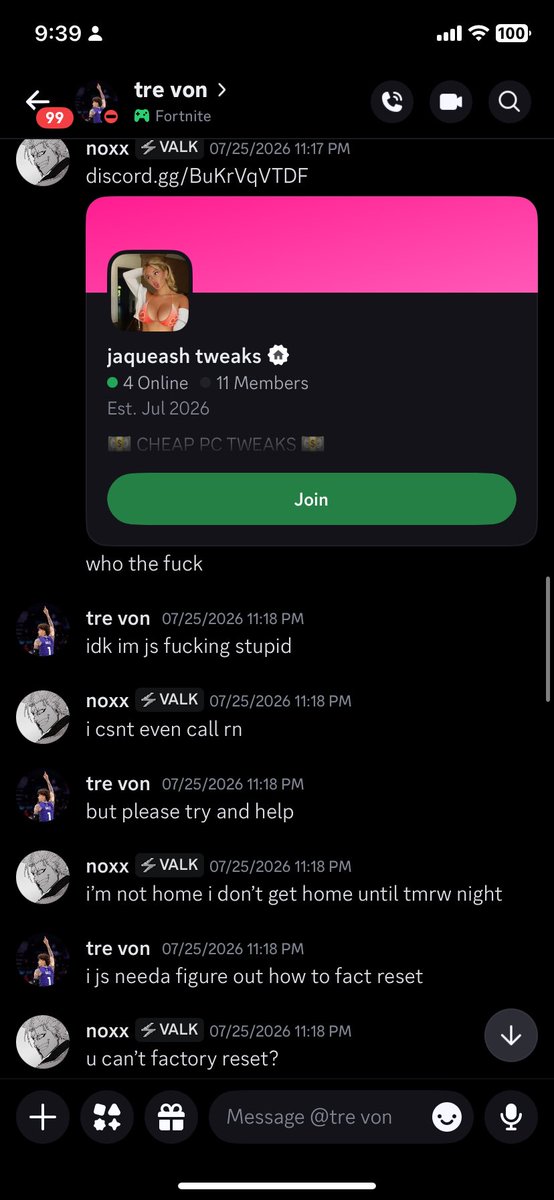 noxxwtww's tweet photo. be careful of who you allow on your pc, people label themselves as tweakers for a money grab, then ruin your gaming experience. https://t.co/cNHUO9uYjC