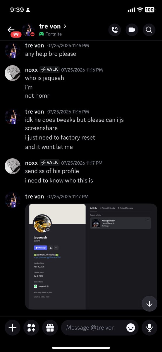 noxxwtww's tweet photo. be careful of who you allow on your pc, people label themselves as tweakers for a money grab, then ruin your gaming experience. https://t.co/cNHUO9uYjC