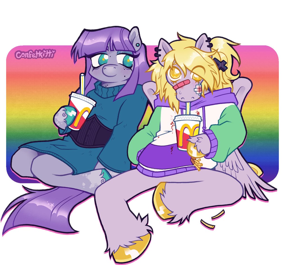 confetkitti's tweet photo. and if they laugh at me,
ill make your heart my home 💜💛
happy belated birthday cutiemarks https://t.co/tpe8eoHnjT