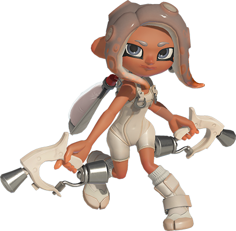 _potatobag's tweet photo. alright splatfans who's winning this fight. eight or mechanic https://t.co/ciT9V4e35H