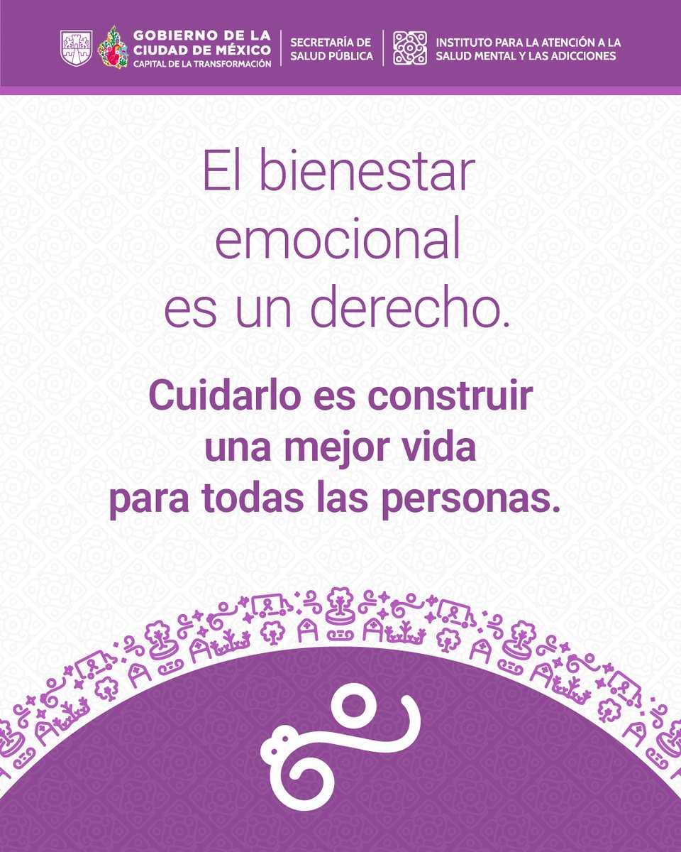 iasama_cdmx's tweet photo. 💜 Lo que sientes importa, y no tienes que atravesarlo en soledad.
Cuidar tu salud mental transforma la manera en que vives, te relacionas y enfrentas los momentos difíciles.
¡Acércate al #IASAMA!
@GobCDMX | @SSaludCdMx. https://t.co/U7f4xI8R10
