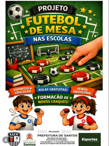 FPFMfutmesa's tweet photo. Parceria com a Secretaria Municipal de Educação de Santos
Notícias Gerais
https://t.co/OzxLgVeLtb
.
.
#fpfm #futeboldemesa #futmesa #futmesameuesporte #1toque #3toques #12toques #dadinho #dadinho9x3 #chapas #sectorball #subbuteo #futeboldebotao #ofuteboldemesafazamigos https://t.co/7XmBM8Y3HS