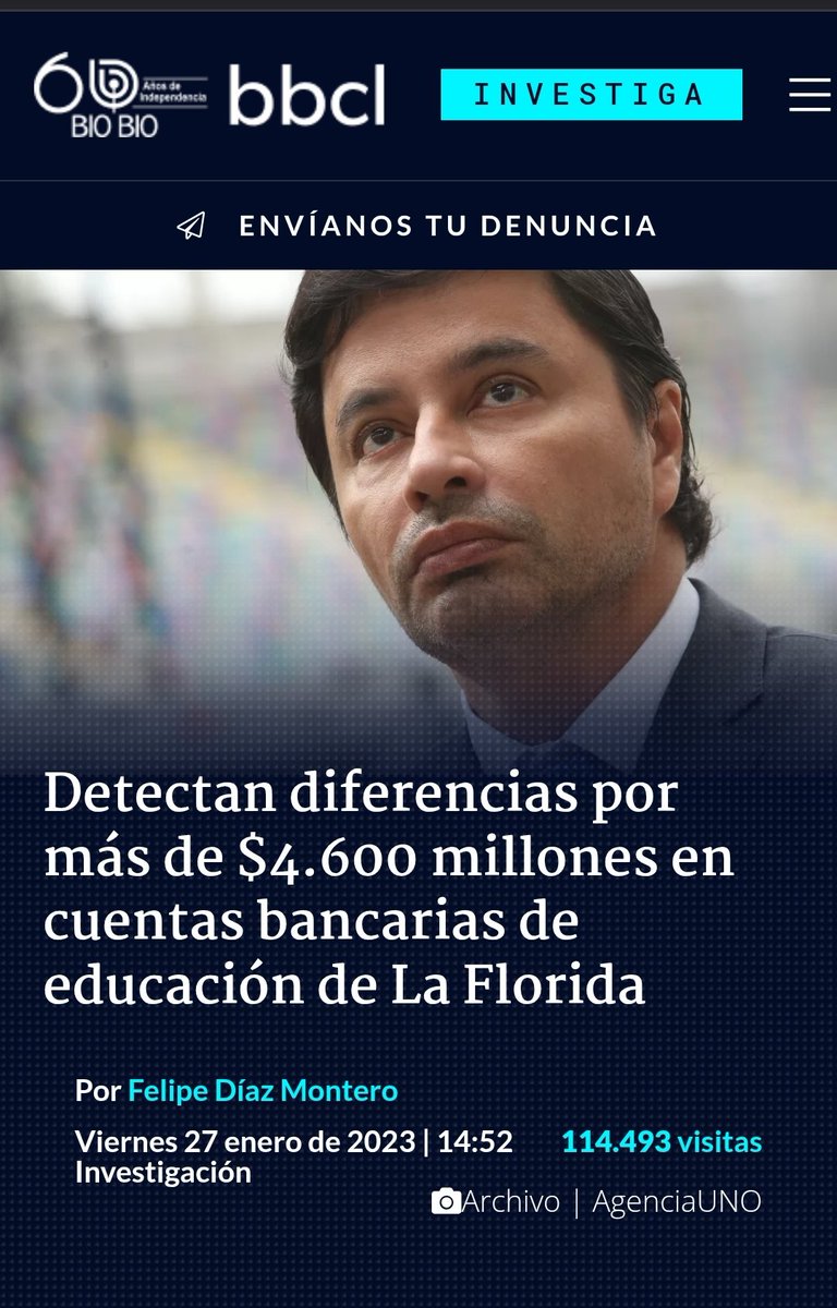 Rorr7x's tweet photo. @rodolfocarter @GabrielBoric Recuerdos🤗
2018 el alcalde Rodolfo Carter era investigado por el fiscal Manuel Guerra por millonario déficit de fondos en La Florida. Guerra autorizó cerrar la investigación, y en 2023, el exfiscal, hoy en prisión preventiva, fue contratado por el municipio. https://t.co/1emoHnDNMe