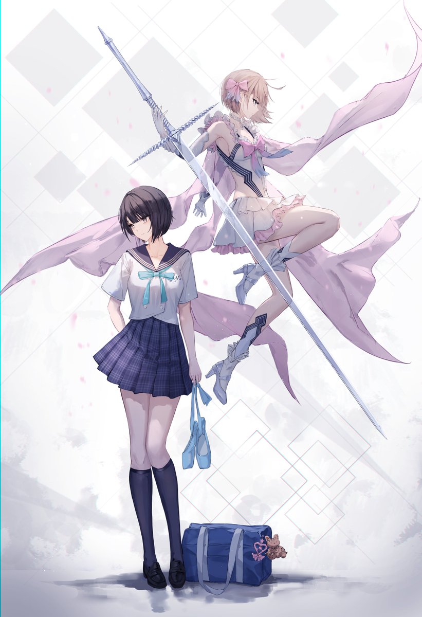 AtelierLiang's tweet photo. 久しぶり~

#ブルリフ
#BlueReflection https://t.co/clZhx0q54x