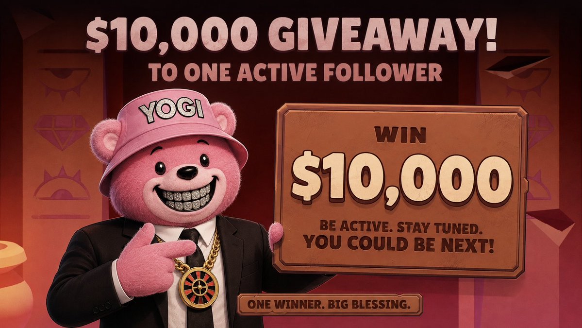 YogiGambles's tweet photo. Giving away $10,000 to one random person!

This is the first of my monthly $10,000 giveaways. Every month, one active follower will win.

Like, repost and comment “done.”

Random winner in exactly 30 days. Must be following. https://t.co/E1w2fFkLmz