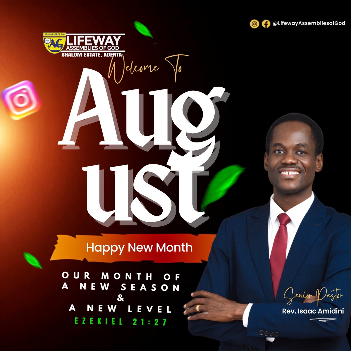LifewayAG's tweet photo. Happy New Month.
#AGGhana #FaithOfOurFathers #LifewayAG #RevIsaacAmidini #NewMonth #NewLevel #NewSeason https://t.co/jF85cO1TV3