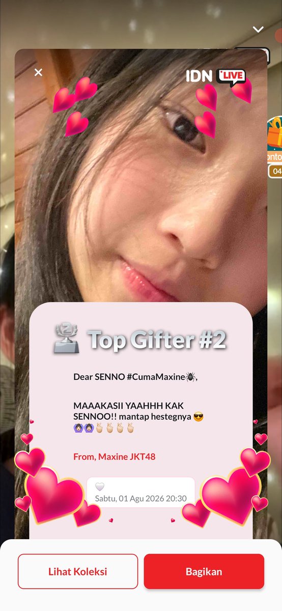Sendijeer's tweet photo. makasih banyak maxine buat live nya, seru banget tadi cerita nya 
#MaxLive https://t.co/WCA4B5aCHh