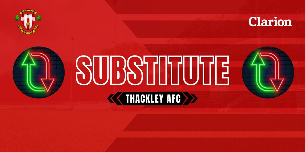 ThackleyAFC's tweet photo. 66’ Jones and Nathan Hunt make way for Paul Walker and Luke Brooks

🟡Tadcaster Albion- 1
🩵Thackley- 0 https://t.co/6aFJQwZAUJ
