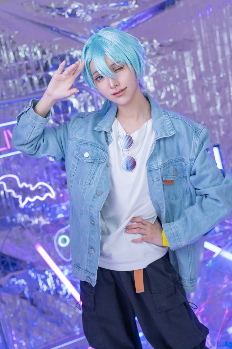 shhhhhushhhhu's tweet photo. ⚠︎cosplay 🌈🕒.🐟🍴

『　今日はこのまま寝ちゃおっかな〜。 』

#コスサミ2026 
#サミマスタジオ https://t.co/JHj3qAH5rJ