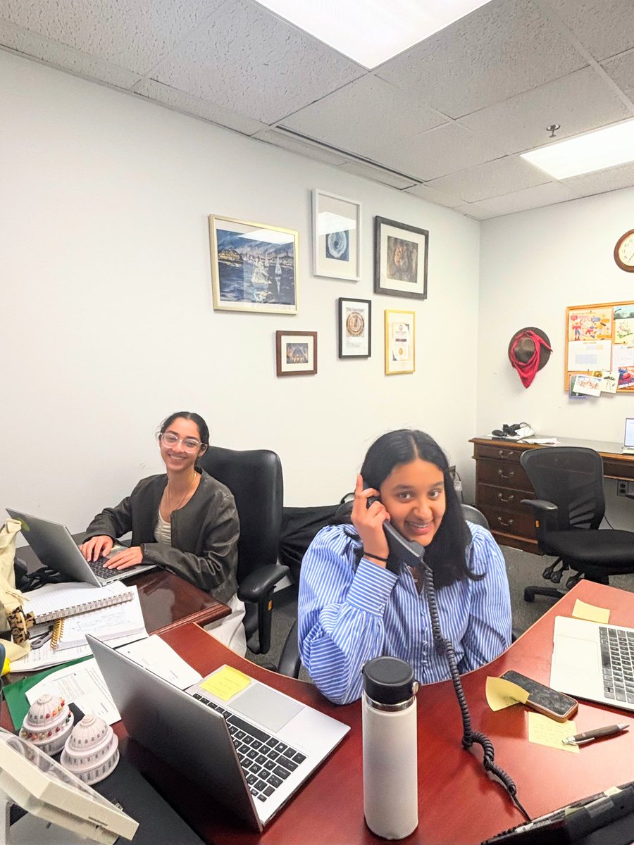 RepSarahElfreth's tweet photo. One perk of being so close to the District is being able to invite constituents – including our youngest constituents – to both our Washington and Columbia offices! Last week, #TeamElfreth welcomed four incredible high schoolers to our offices to learn more about our work in Congress, the casework process, and the daily operations of our teams. Thanks for stopping by!