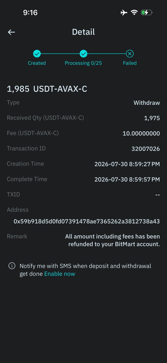 TOBEYY001's tweet photo. @IWSXTR @BitMartExchange @FTX_Official Crazy. This shit is tiring mehn i keep trying every hour. Same refunded! https://t.co/x4wRqEabI2
