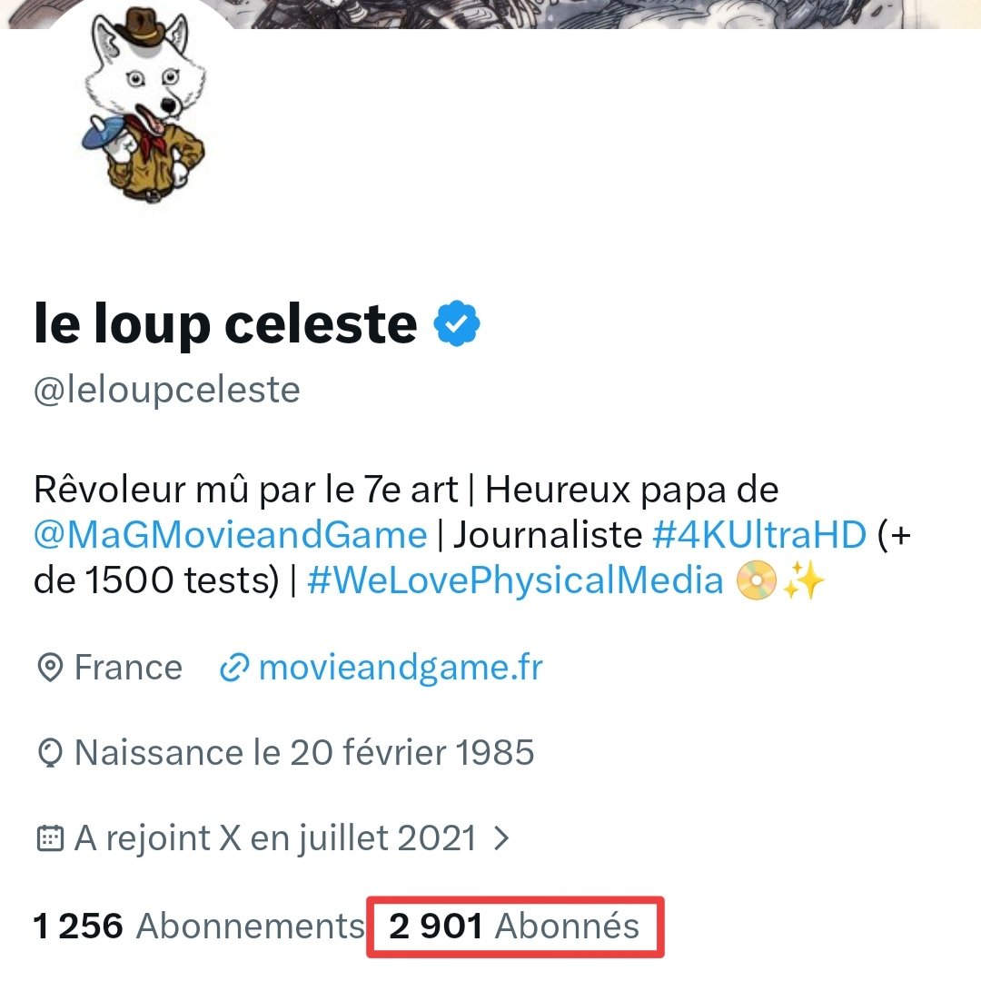 leloupceleste's tweet photo. Les 3000 abonnés se rapprochent, et c’est grâce à vous. Merci la team pour votre présence et votre fidélité : vous êtes formidables. 🙏🏻 https://t.co/1hrLjWhWh0