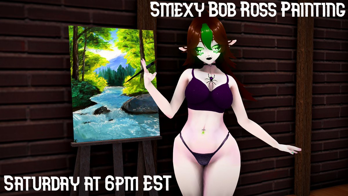 maymortem69's tweet photo. TODAY AT 6PM EST! I will be putting on the Webcam again and doing some Bob Ross styled painting! 

Best part? All paintings I do will be for sale! But hey, just come by to relax! 

See you there tonight~ 

https://t.co/IP0tNYLprt https://t.co/lVmEVQtN3f