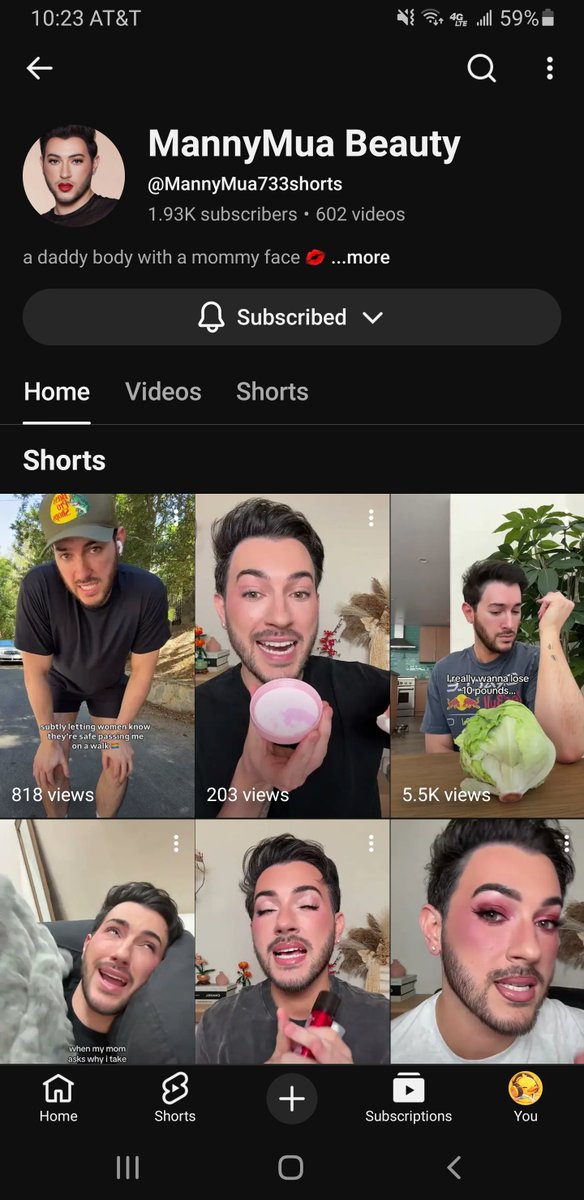Beyond0The0Pale's tweet photo. @MannyMua733 not sure if this is you or not but thought it was your account on yt until I looked at the follow count. https://t.co/XvSr7aOpaU