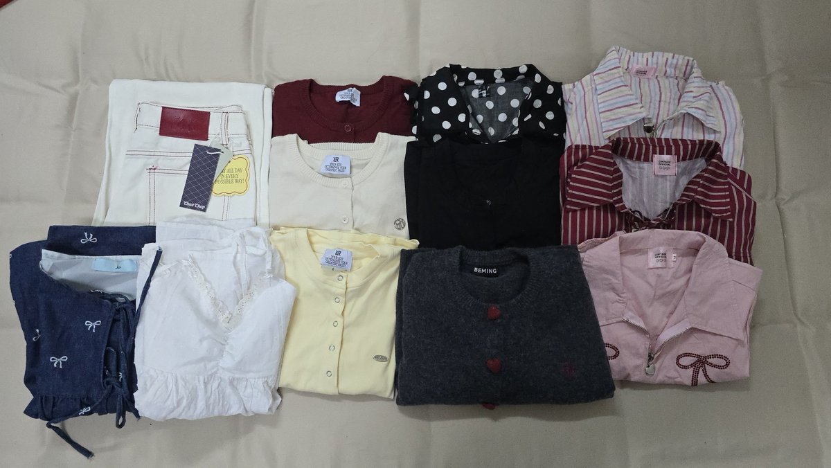 srpyw's tweet photo. ส่งต่อ เสื้อผ้าแบรนด์ไทย ไอจีค่าา 
Chuuchop Cintage Beming Rika
ราคาเริ่มต้น 30-200 บาท 
🚗ค่าส่งเหมาๆ40บาท 

ใส่ครั้งเดียวทุกตัว สอบถามขอดูเพิ่มเติมได้ค่าา
#ส่งต่อเสื้อผ้า #โล๊ะตู้ #เสื้อผ้ามือสอง #avaalene #rika #เสื้อผ้า #โล๊ะเสื้อผ้า #งานไอจี #ส่งต่อ https://t.co/ITbsDMGtBP
