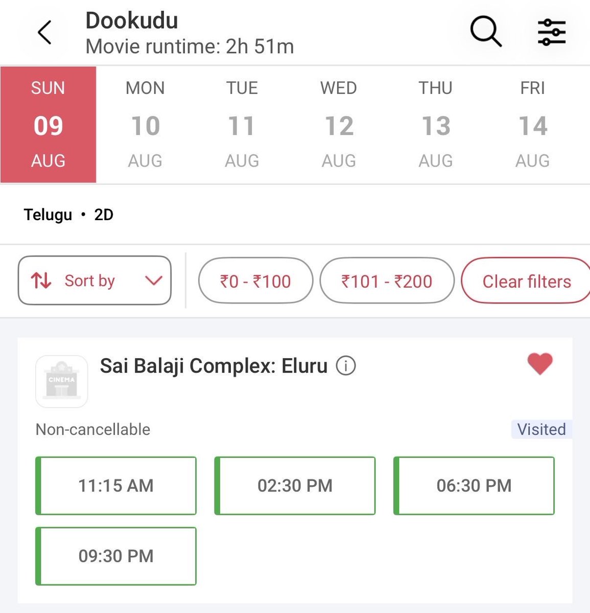 Nikhil_Prince01's tweet photo. Eluru Sai Balaji all shows opened !!!

#Dookudu4K https://t.co/zcFuvHG3fT