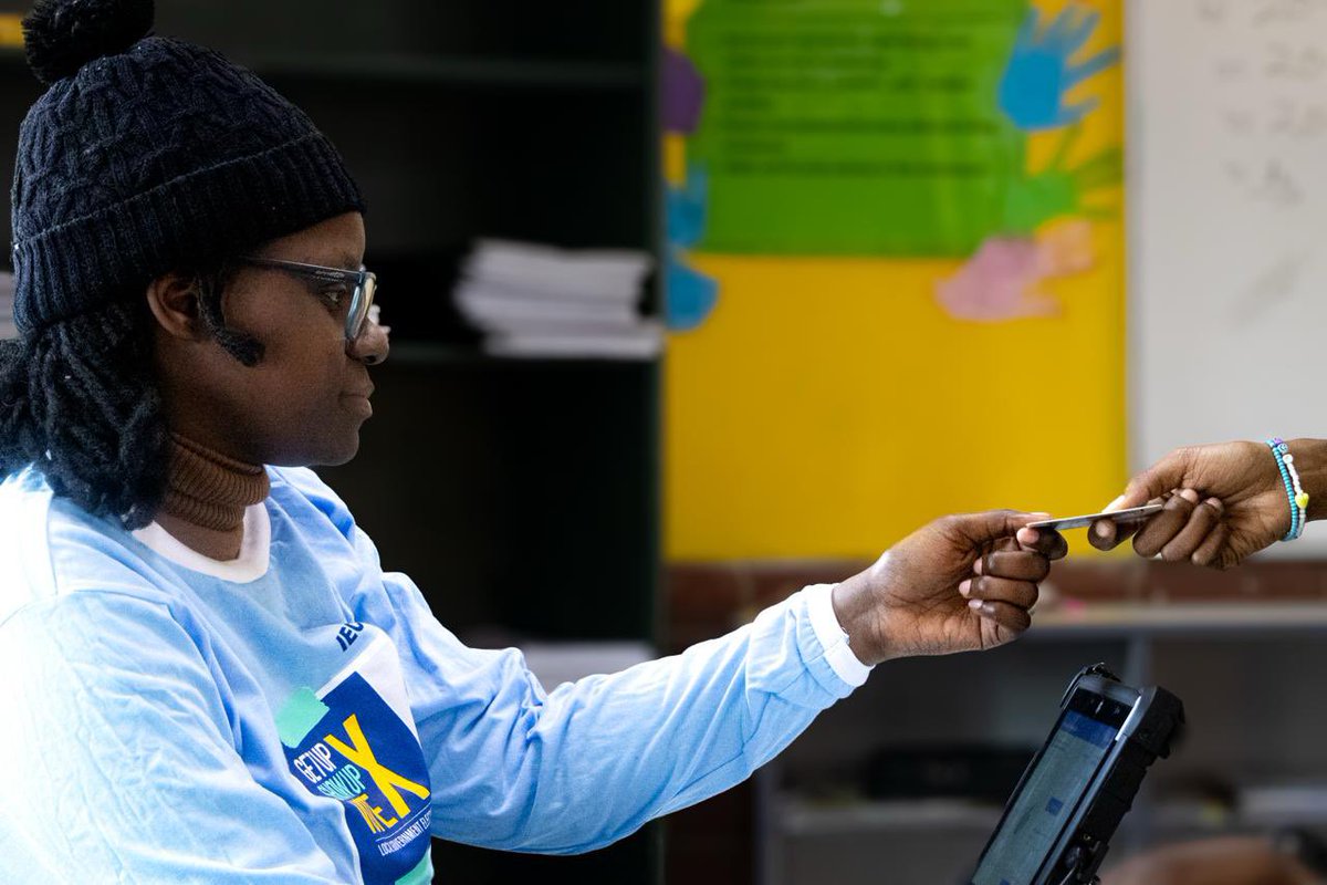 IECSouthAfrica's tweet photo. Day 1 of Final Voter Registration Weekend has officially come to a close!
Missed it today? Tomorrow is another opportunity to get up and register to vote at your nearest voter registration station.
Register or update your details at: https://t.co/WorsxgXJOo
#IEC #Wozalge2026 https://t.co/ubbE87dPsI