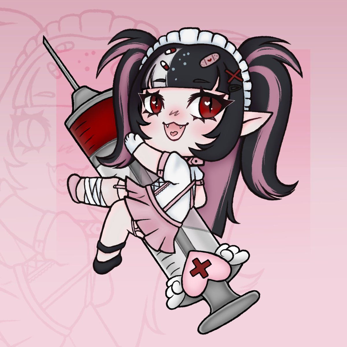 bambiianarchy's tweet photo. Im gonna cure the world !! ❤️🩹🪽
🎨 : ripplexiviour
#bambiiart #menhera #vtuber #vartist https://t.co/AbV1ERx3AG