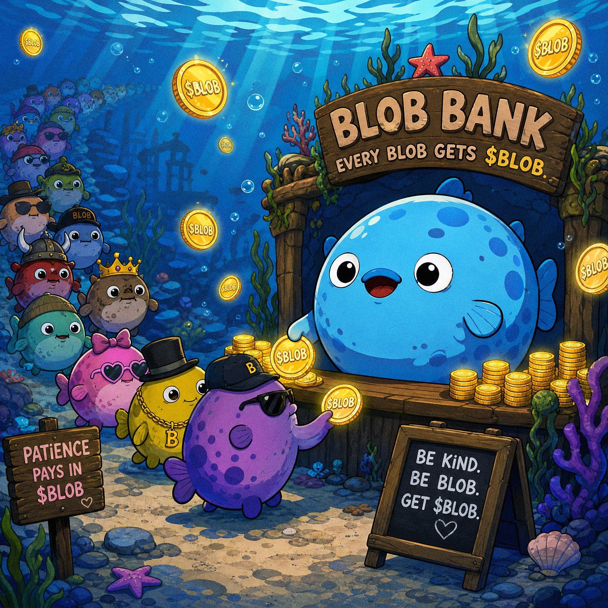 BlobaETH's tweet photo. Waiting is a virtue

Unless you have a GTD spot 😏

$BLOB Bank is opening exclusive collaboration slots for selected communities

Your members get GTD allocations instead of hoping luck is on their side

Think your community deserves to cut the line?

📩 Slide into our DMs with your best pitch 🌊

LIKE RT TAG YOUR COMMUNITY