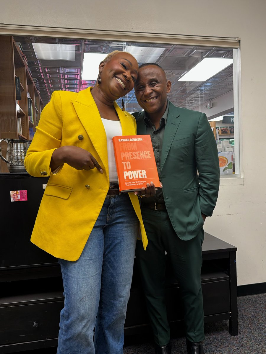 rashadrobinson's tweet photo. Thank you to my brilliant friend @joyannreid who always manages to elevate the conversation, with a deep sense of clarity and understanding of how stories are told and how we can make sense of the moment. https://t.co/D7ImBJnXyW