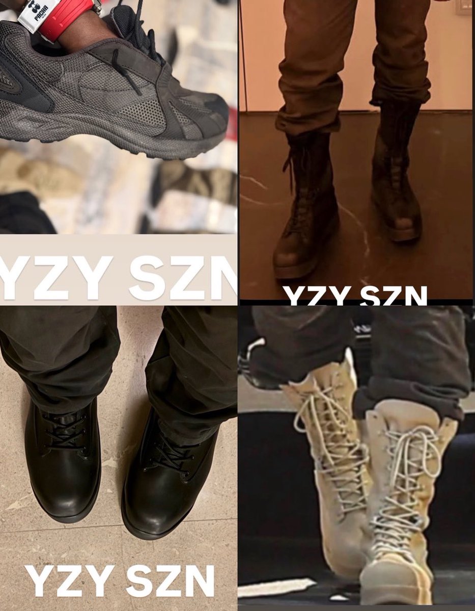 Spotlightnet88's tweet photo. Ye shares a first look at some new Yeezy footwear via IG https://t.co/C7CPn4FgrU