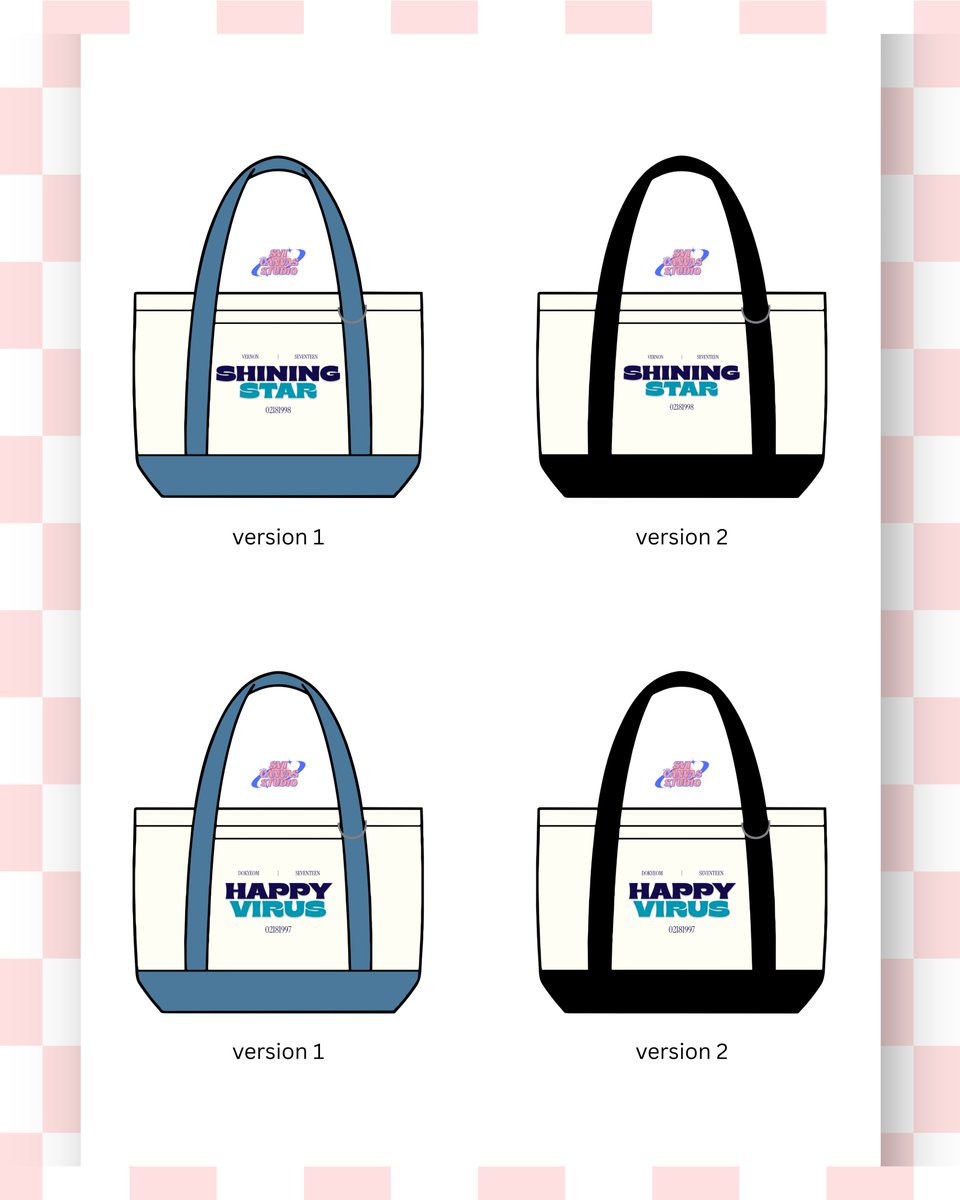 gyuriwooo_17's tweet photo. ✨ Happy Virus &amp; Shining Star Inspired Tote Bag ✨

💸 Price: ₱299 – ₱334
📅 Pre-Order Date: August 1 to August 20, 2026
💳 DOP: August 20

🎁 First 15 orders from each design will receive a button pin version!

🔗 Order Form: https://t.co/Rj7ljQ3aea https://t.co/7PXetWFPES