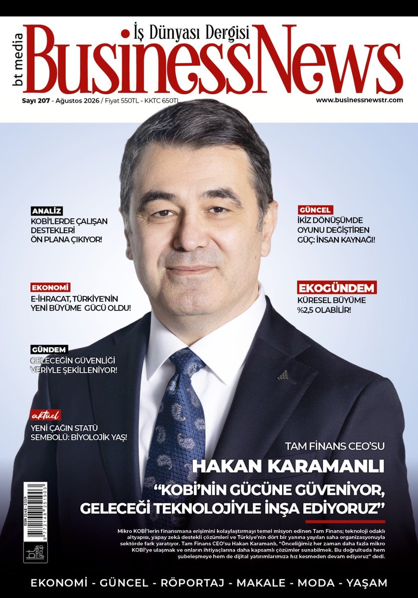 btavsan's tweet photo. DERGİMİZİN AĞUSTOS 2026 SAYISI HAYIRLI OLSUN!
Dijital edisyonlarımız; https://t.co/uPCPBxqIEW / https://t.co/Razzf30jBD / https://t.co/kL8o0Quzfy / https://t.co/tqSexFw2wo platformlarında!
Keyifli okumalar dileriz.. 🍀
@hakankaramanli @tam_finans @dee_dee_555 https://t.co/P17TfPMY6o