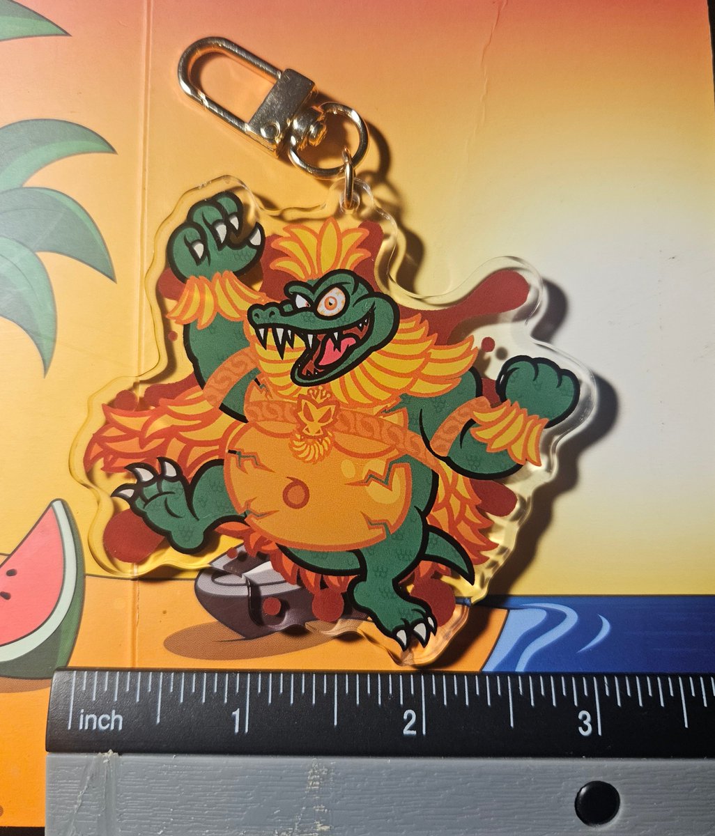 CaptainQuack64's tweet photo. 🔔NEW CHARM DROP🔔

Behold the Power... of the Banandium Root!  Now at your fingertips as this King K. Rool charm!! 🍌✨

At a hefty 3", he'd be a fine addition to your own K. Rool kollection for $15!
Message me if you'd like to claim one of these bad banana boys~ 🐊 https://t.co/QIm7tFJTlw