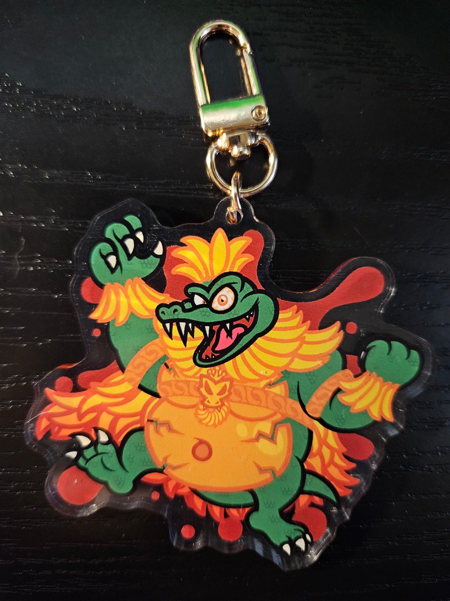 CaptainQuack64's tweet photo. 🔔NEW CHARM DROP🔔

Behold the Power... of the Banandium Root!  Now at your fingertips as this King K. Rool charm!! 🍌✨

At a hefty 3", he'd be a fine addition to your own K. Rool kollection for $15!
Message me if you'd like to claim one of these bad banana boys~ 🐊 https://t.co/QIm7tFJTlw