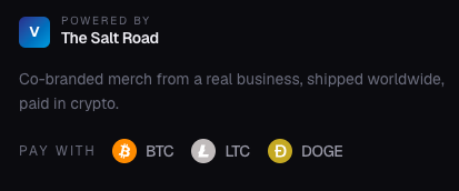 _CryptoSurf's tweet photo. So cool to see @SalariaPay offering BTC, LTC and DOGE payments 🔥 https://t.co/XfvqyvYuIp