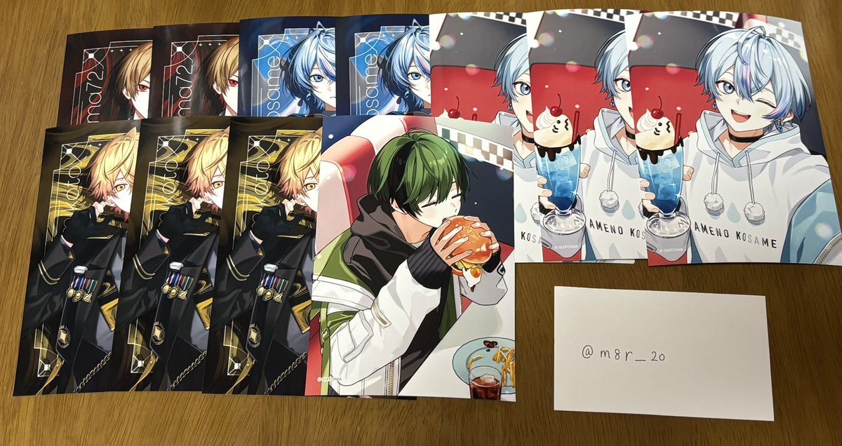 m8r_20's tweet photo. 求 ▶︎ 周年🍵様×1、書き下ろし👑様×1＞書き下ろし📢様、周年📢様

譲 ▶︎ 画像の物

郵送での交換のみ

お気軽にお声掛けください🙇🏻‍♀️

 #シクフォニグッズ交換 https://t.co/4jbxt9dTJL